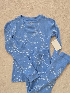 PJ Salvage Kids Blue Star & Shooting-Star Pajama Set